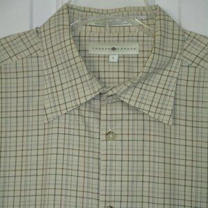 Joseph Abboud Mens L/S Cream Cotton Button Down Dress Shirt NWOT - Size 16.5/36
